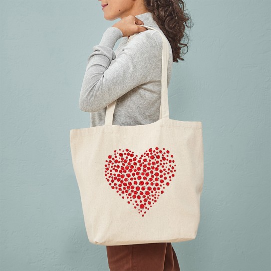 CafePress Heart Of Ladybugs Tote Bag (1268467120) | eBay